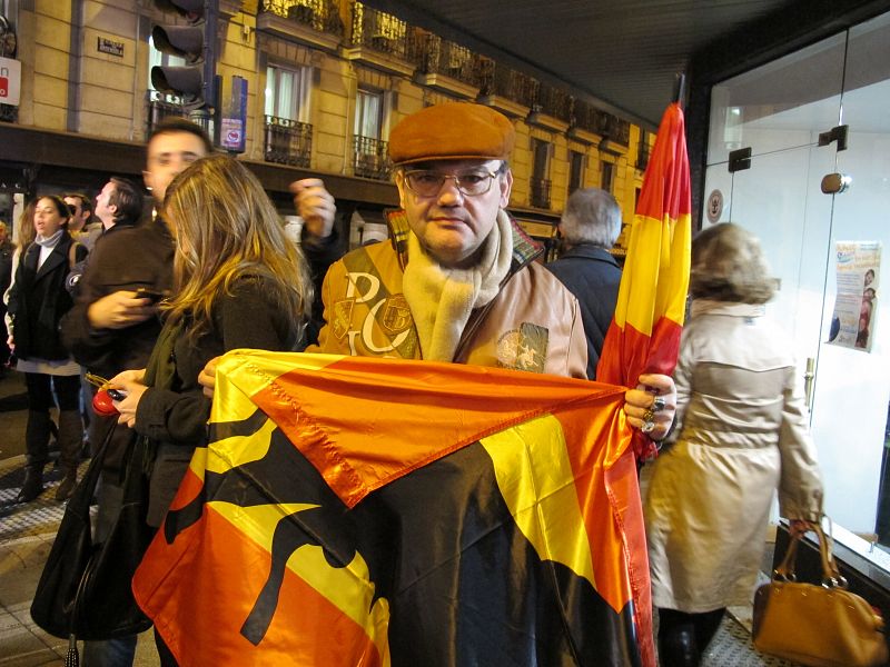 Los simpatizantes del PP han gritado: "presidente, presidente", cuando Rajoy ha comenzado su discurso.