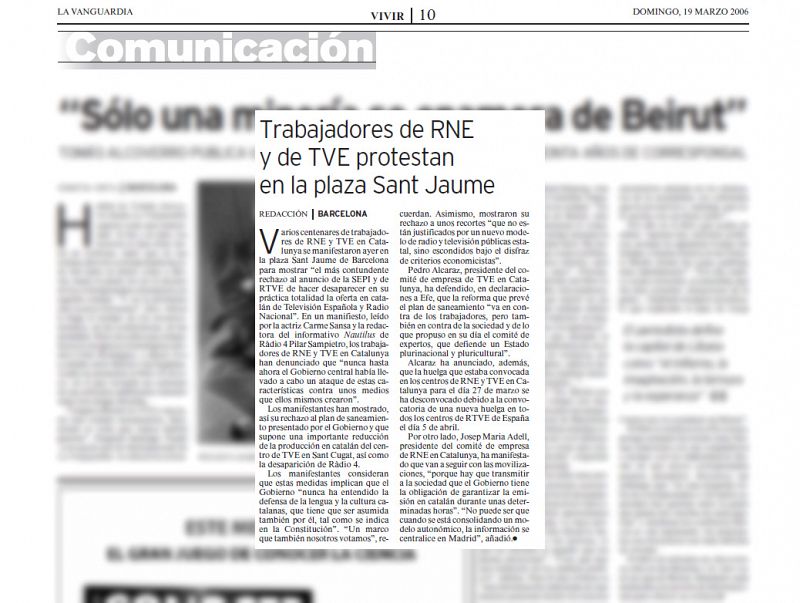 La Vanguardia 19/03/06