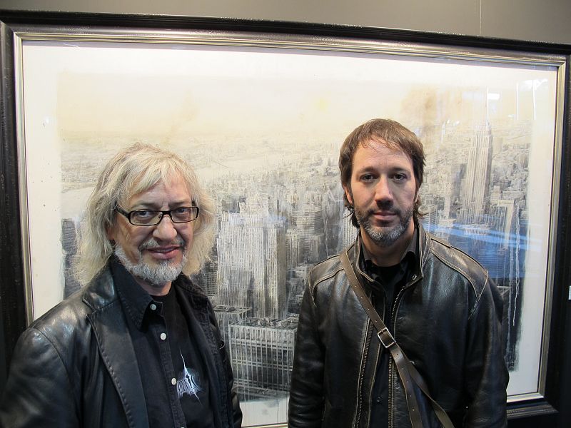 Luis y Rómulo Royo en la exposición 'Malefic time'