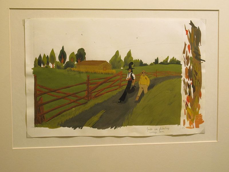 Original de Carla Berrocal en la exposición 'Caminos desnudos' en Casa de América