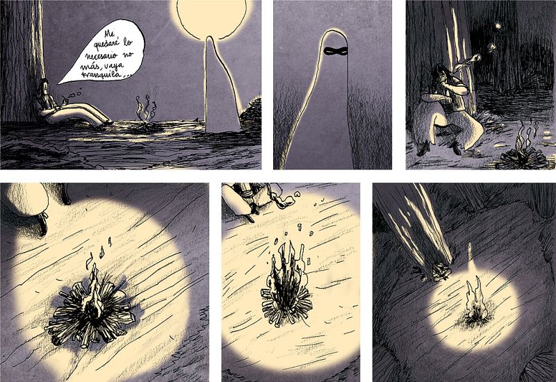 Dibujo original de Carla Berrocal ('El Brujo')