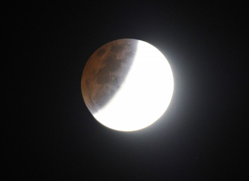 Vista del eclipse desde Pekín