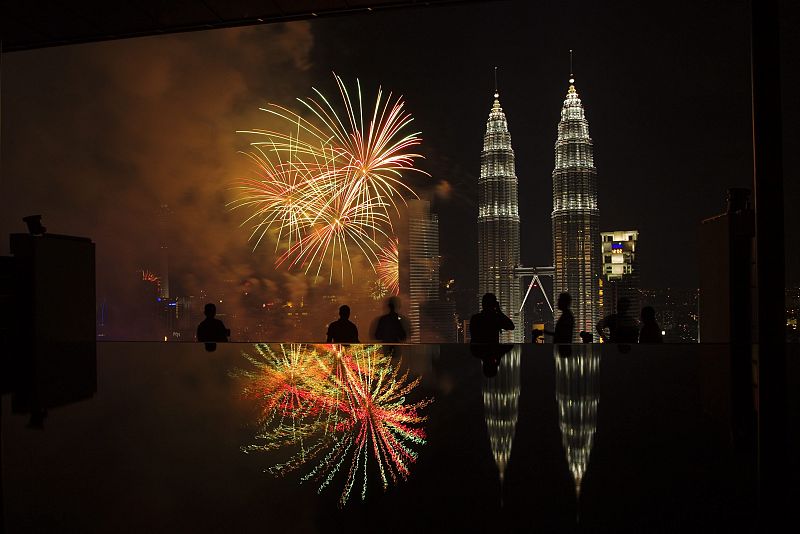 Vista de las Torres Petronas en Kuala Lumpur