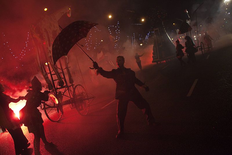 Espectáculo de magia y color a la llegada de Melchor, Gaspar y Baltasar