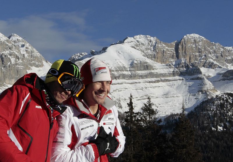 Valentino Rossi y Nicky Hayden