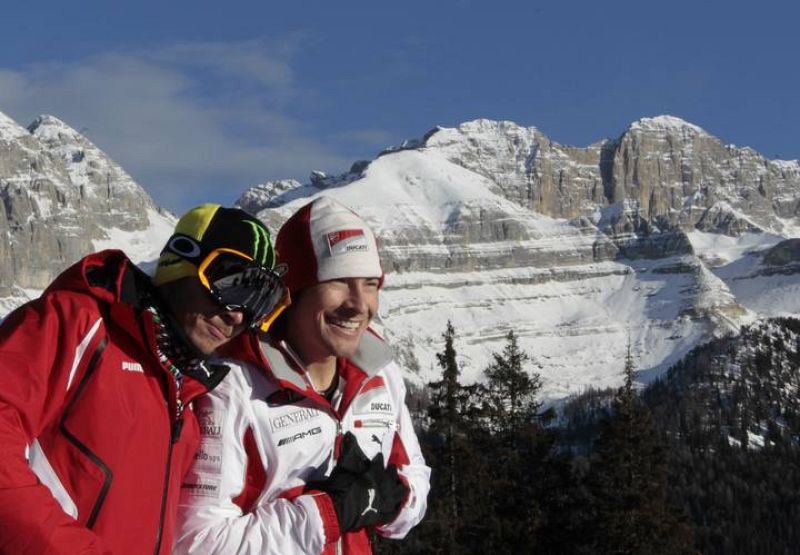 Valentino Rossi y Nicky Hayden 