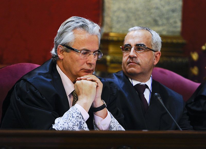 Baltasar Garzón ha vuelto a vestir su toga de juez para su juicio en el Supremo