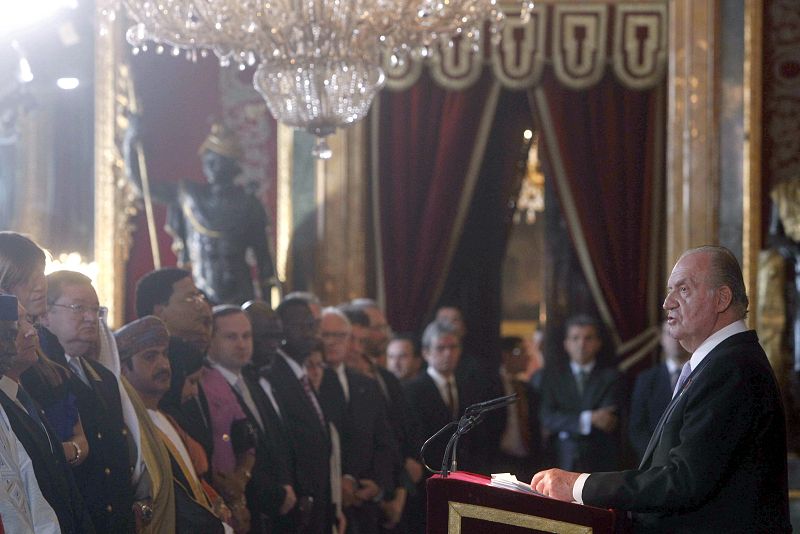 DISCURSO DEL REY ANTE EL CUERPO DIPLOMÁTICO ACREDITADO EN ESPAÑA