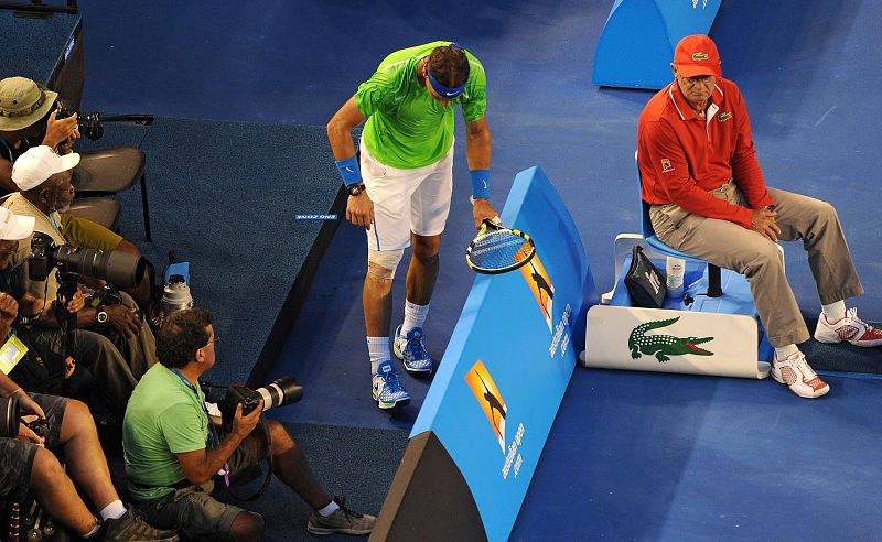 Novak Djokovic sacó de la pista en ocasiones a Nadal