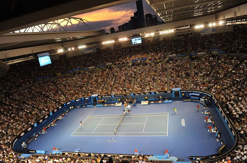 Aspecto general de la pista central de Melbourne, la Rod Laver Arena