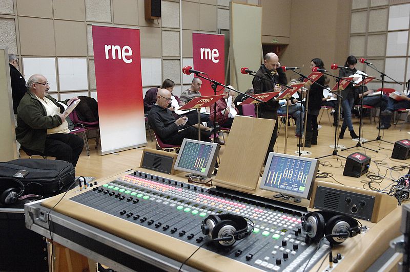 Momento del ensayo de 'La vida de Brian'