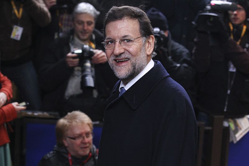 El presidente del Gobierno español, Mariano Rajoy, a su llegada a la cumbre