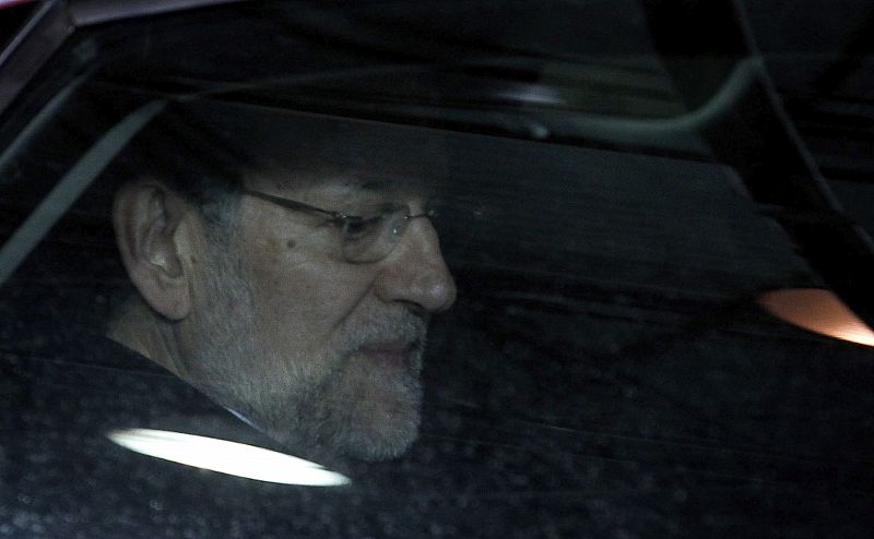 El presidente del Gobierno español, Mariano Rajoy, a su llegada a la cumbre de jefes de Estado y Gobierno de la Unión Europea