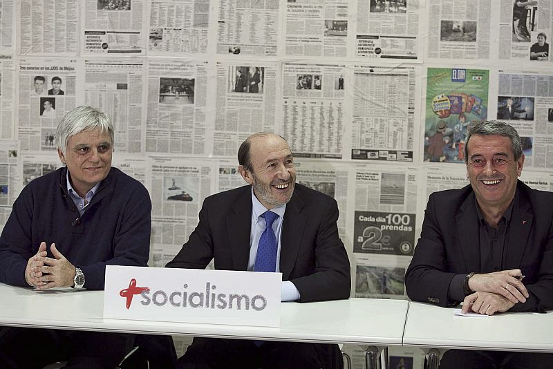 REUNIÓN DE RUBALCABA CON ALCALDES SOCIALISTAS DE CANARIAS