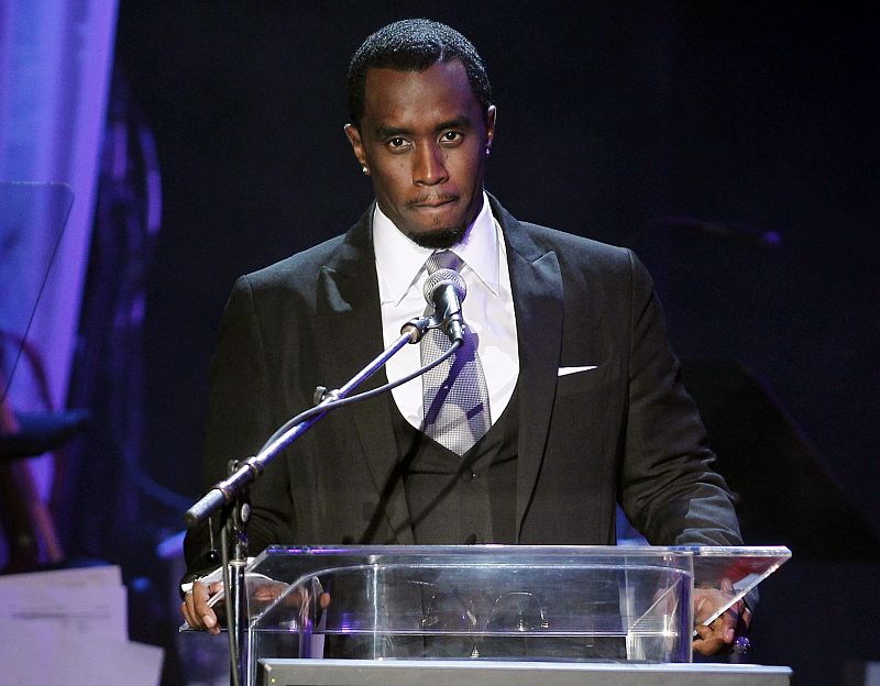 Recording artist Sean "P. Diddy" Combs speaks about singer Whitney Houston during the 2012 Pre-Grammy Gala & Salute to Industry Icons at the Beverly Hilton Hotel