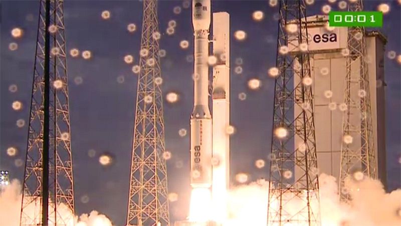 Lanzamiento inaugural del primer cohete Vega de la Agencia Espacial Europea