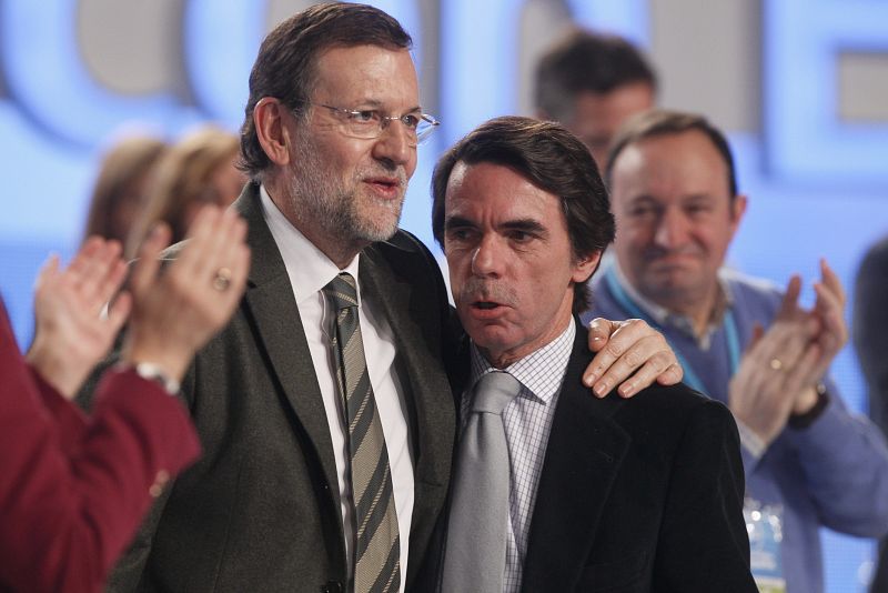 RAJOY Y AZNAR EN EL CONGRESO DEL PP