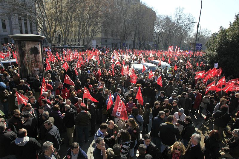 MANIFESTACION CONTRA LA REFORMA LABORAL EN MADRID