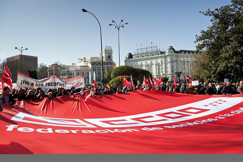 MANIFESTACIÓN CONTRA LA REFORMA LABORAL EN MADRID