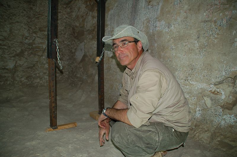 José Manuel Galán y su equipo llevan 10 años excavando en la colina de Dra Abu el Naga