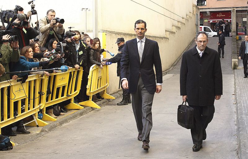 Urdangarin llega a los juzgados de Palma