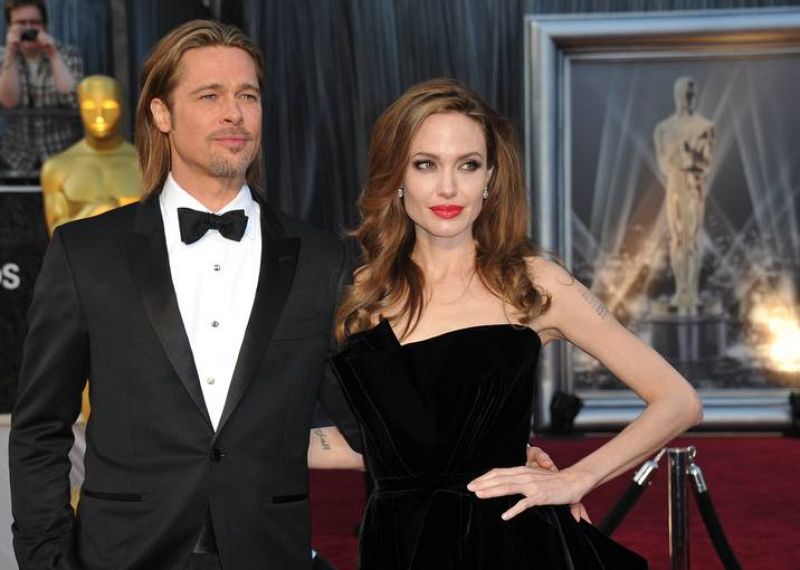 Brad Pitt y Angelina Jolie, en los Oscar 2012