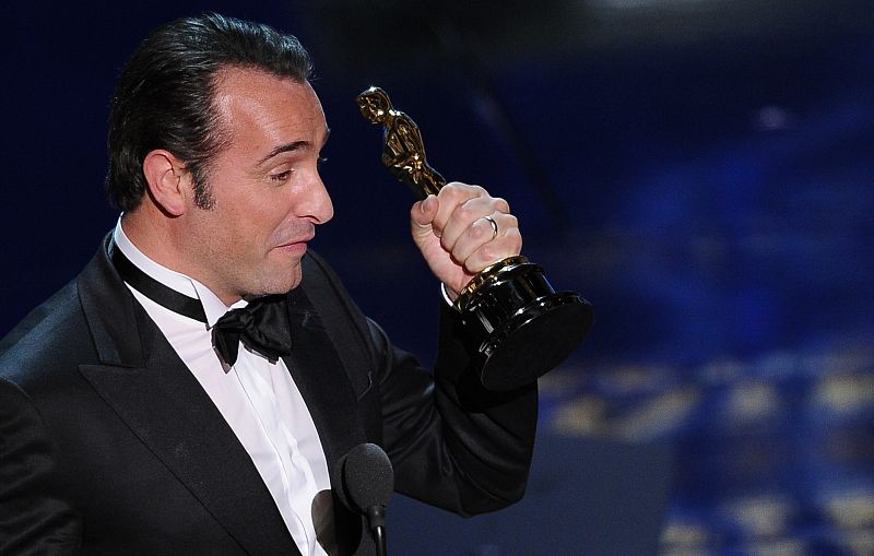 Jean Dujardin en la gala de los Oscars 2012