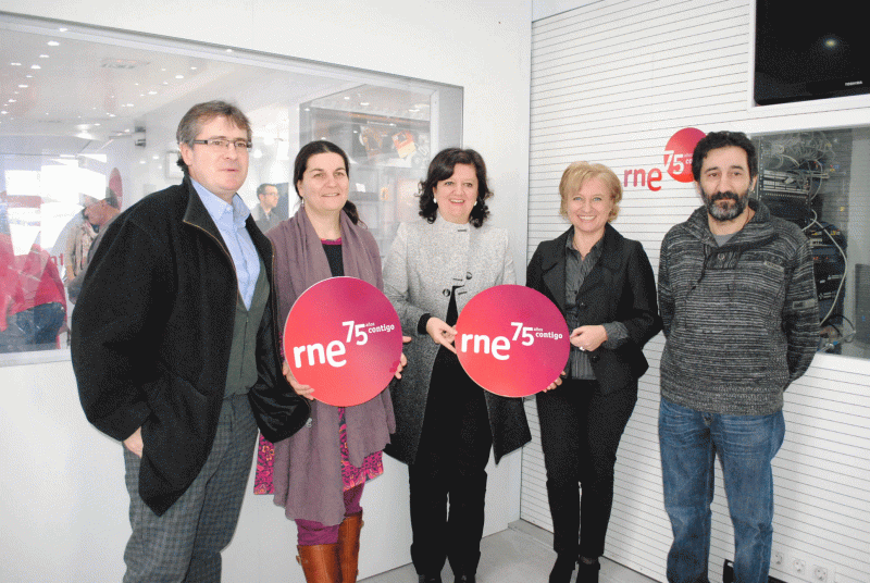 El equipo de RNE en Lugo celebra el 75º Aniversario