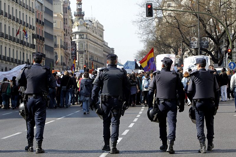 Protesta contra los recortes en educación