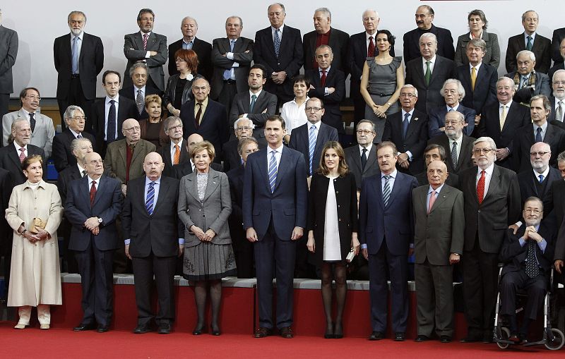 LOS PRÍNCIPES DE ASTURIAS PRESIDEN EL HOMENAJE "TESOROS VIVOS DE LA TELEVISIÓN"