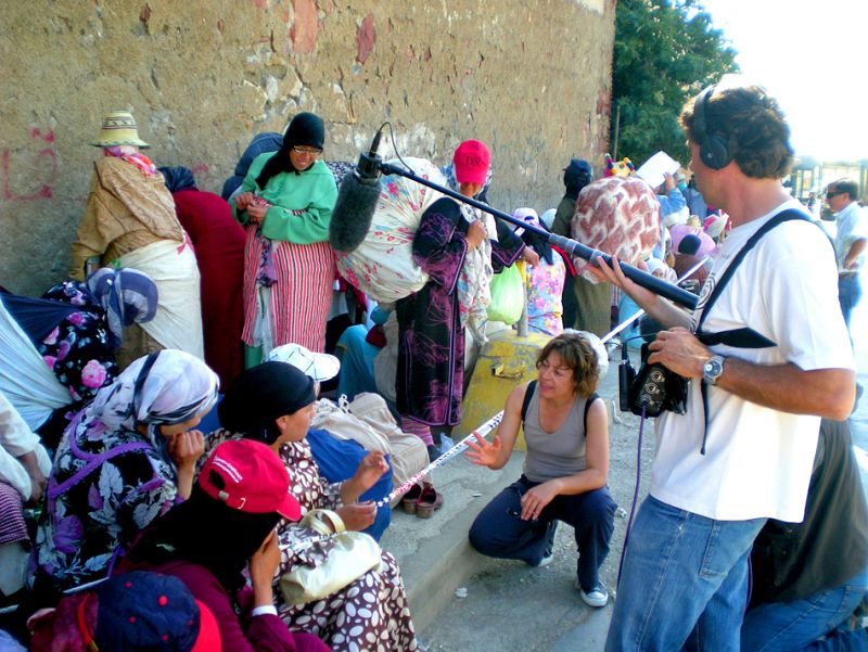Haciendo una entrevista en las calles de Ceuta