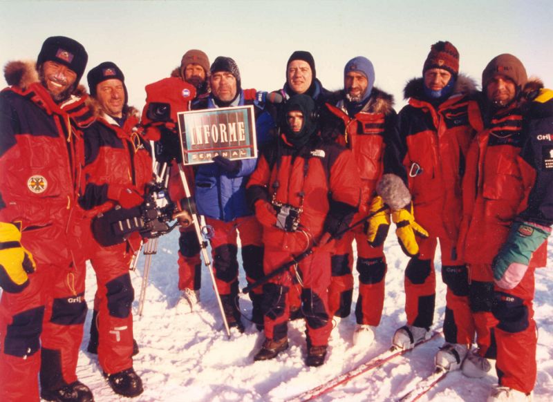 En el Polo Norte geográfico