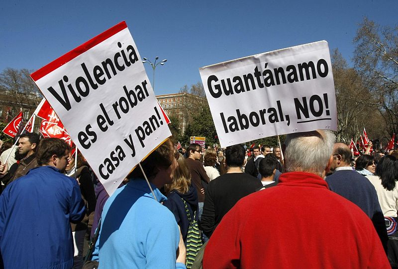 MANIFESTACIÓN EN MADRID CONTRA LA REFORMA LABORAL