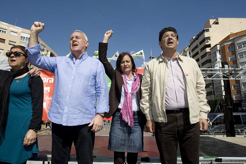 Cayo Lara Rosalía Martín Diego Valderas Elecciones Andalucía 2012