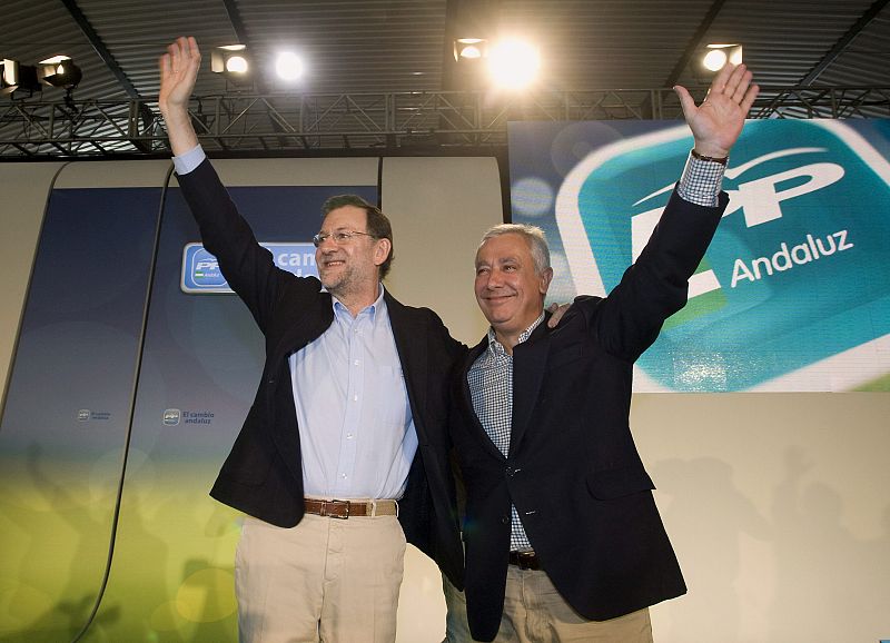 Mariano Rajoy Javier Arenas Elecciones Andalucía 2012