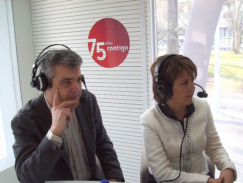 Juan Yeregui y la presidenta de Navarra, Yolanda Barcina