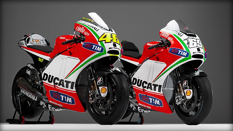 Imagen de las dos motos de la escudería italiana.