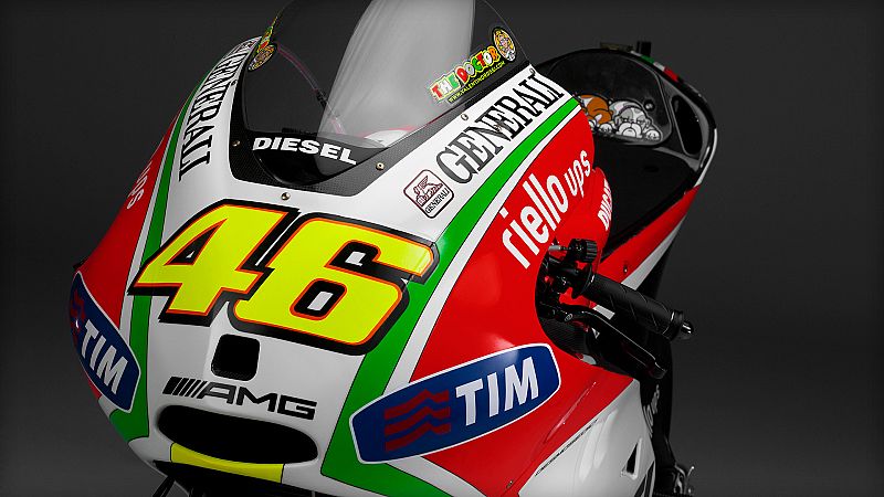 El 46 en amarillo se mantiene en la nueva moto.