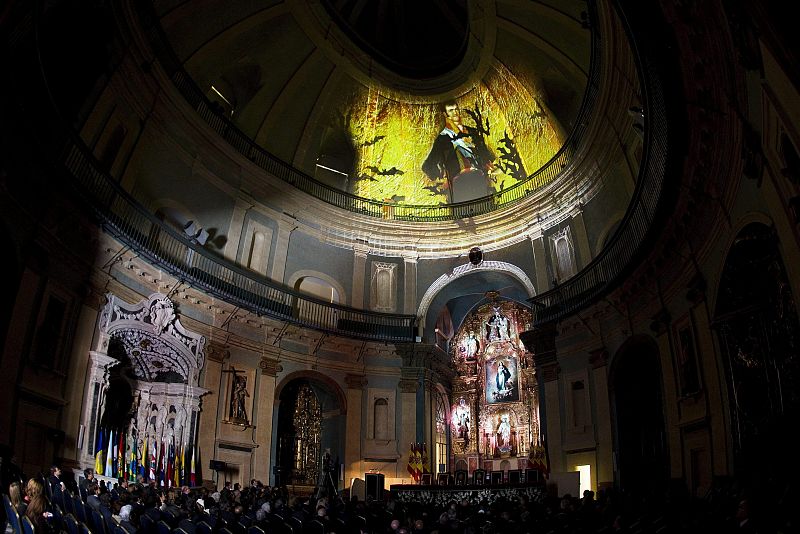 Vista del recién restaurado Oratorio de San Felipe Neri de Cádiz, durante el acto de homenaje a 'La Pepa'
