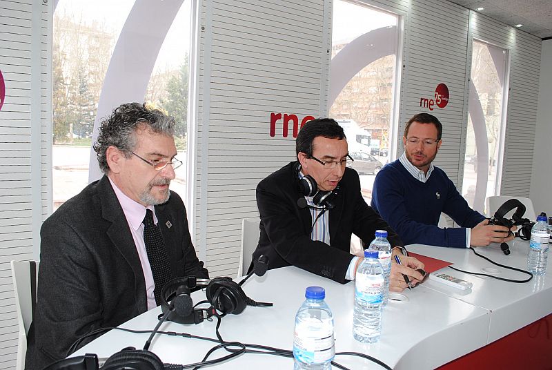 Otro momento del programa especial emitido desde la plaza de la Constitución de Vitoria.