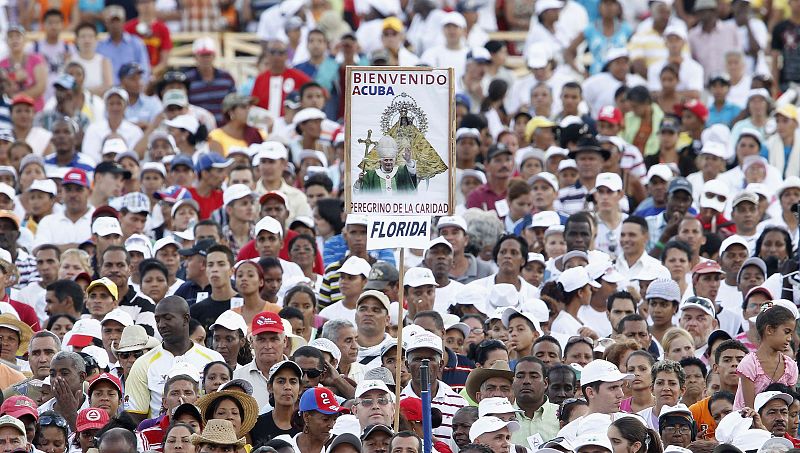 Peregrinos del exilio cubano han podido entrar en el país para la visita del papa