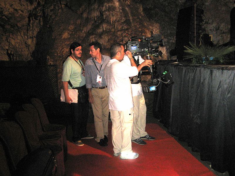 Steadycam de 'Los conciertos de La 2' en la cueva de Nerja