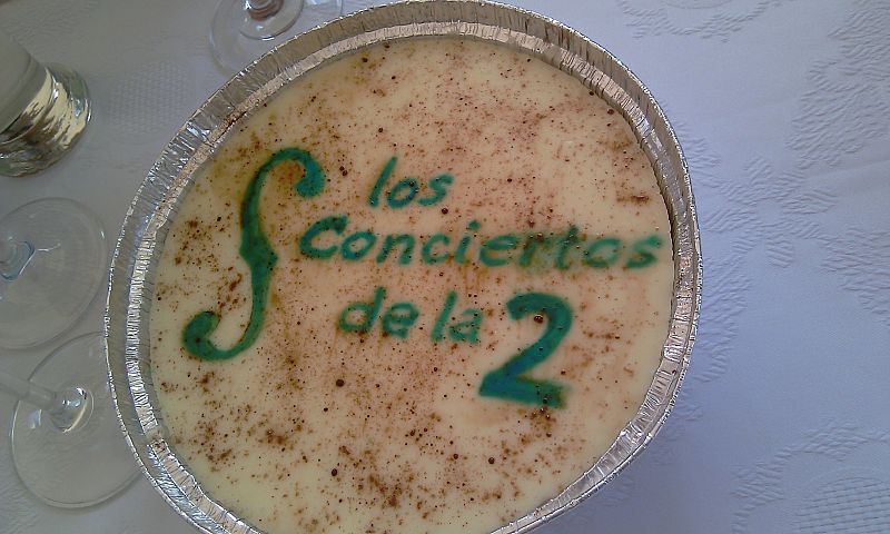 Tarta de aniversario de 'Los Conciertos de La 2 '