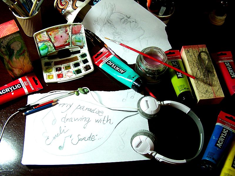 Mi paraíso particular: mi mesa de dibujo