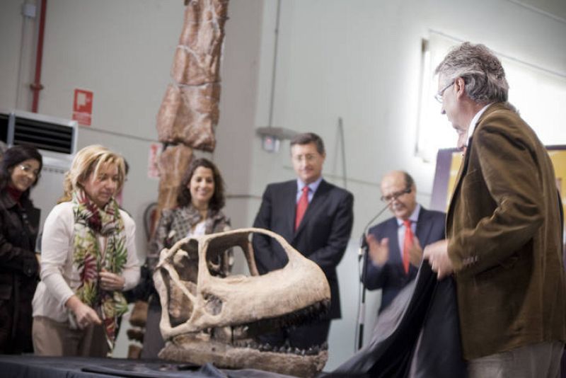   Presentación del cráneo en Teruel
