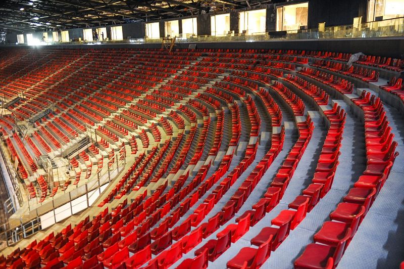 El Baku Crystal Hall es un espectacular complejo con capacidad para 23.000 personas, aunque para el Festival de Eurovisión se ha limitado el aforo a 16.000 entradas.