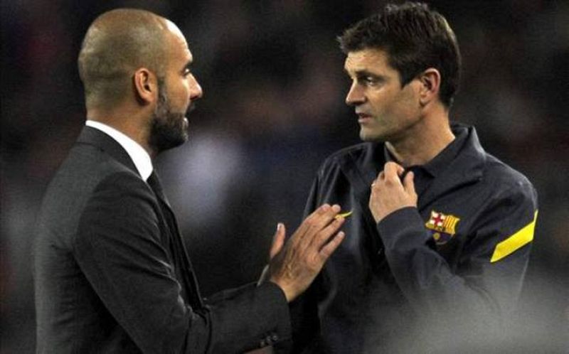 Guardiola con Vilanova