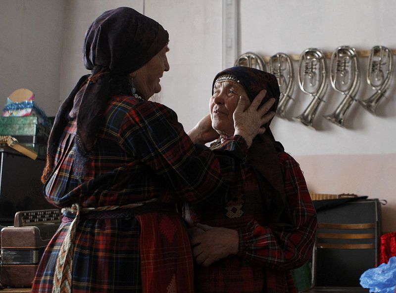 Las Buranovo, durante uno de sus ensayos.