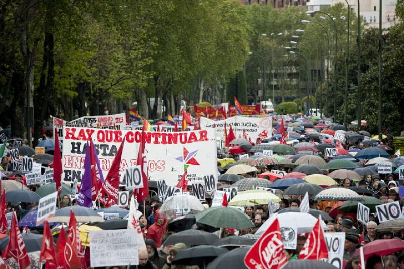 PROTESTA CONTRA LOS RECORTES DEL GOBIERNO