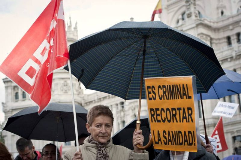 PROTESTA CONTRA LOS RECORTES DEL GOBIERNO